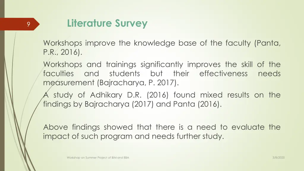 literature survey