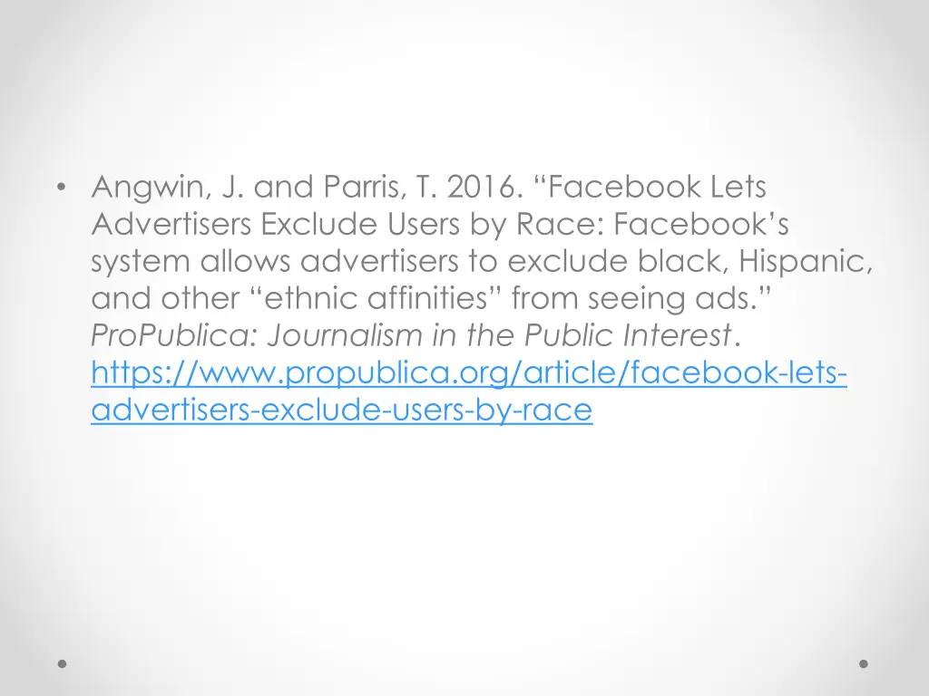 angwin j and parris t 2016 facebook lets