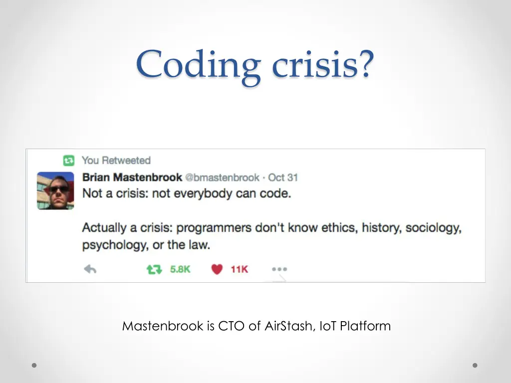 coding crisis