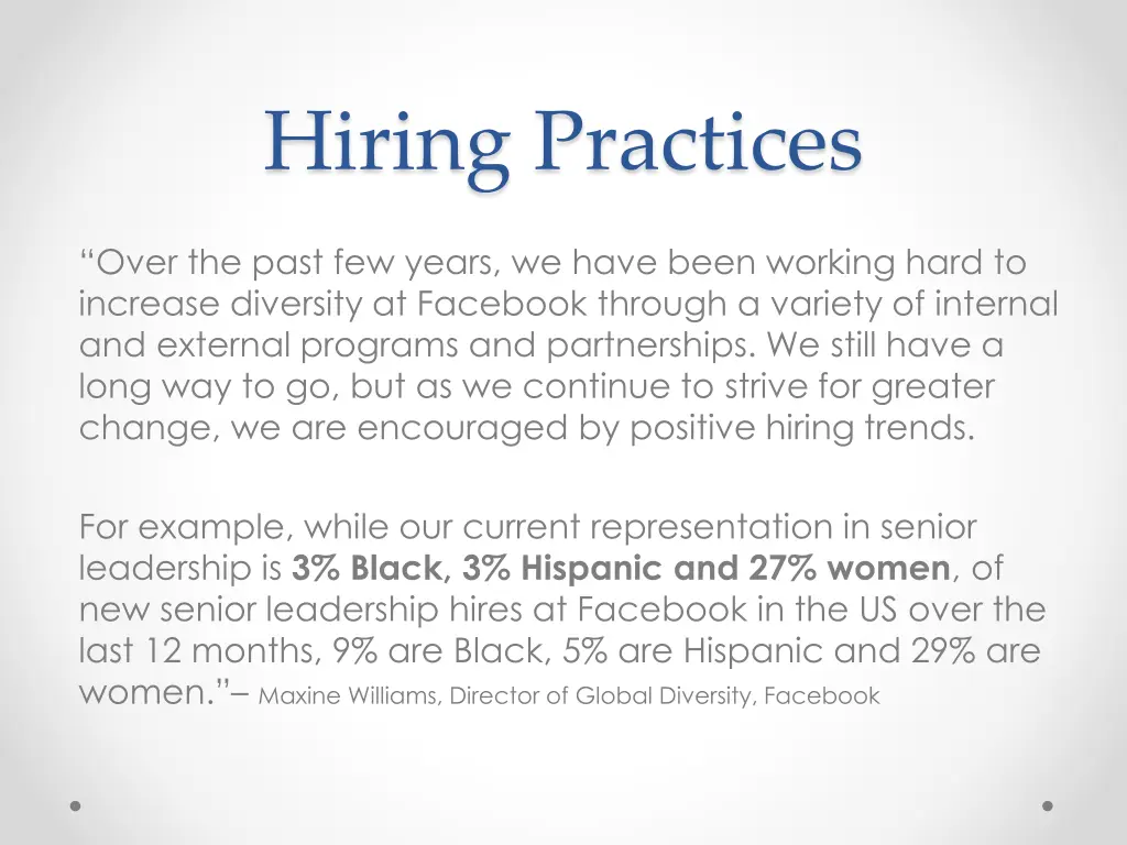 hiring practices