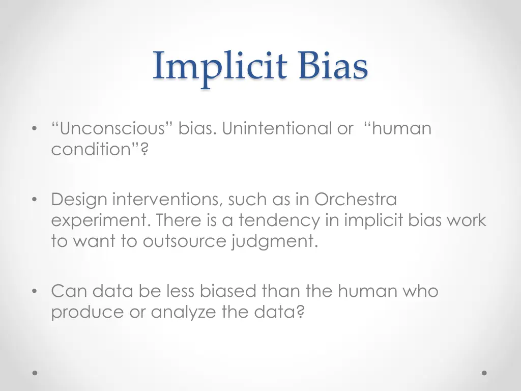 implicit bias