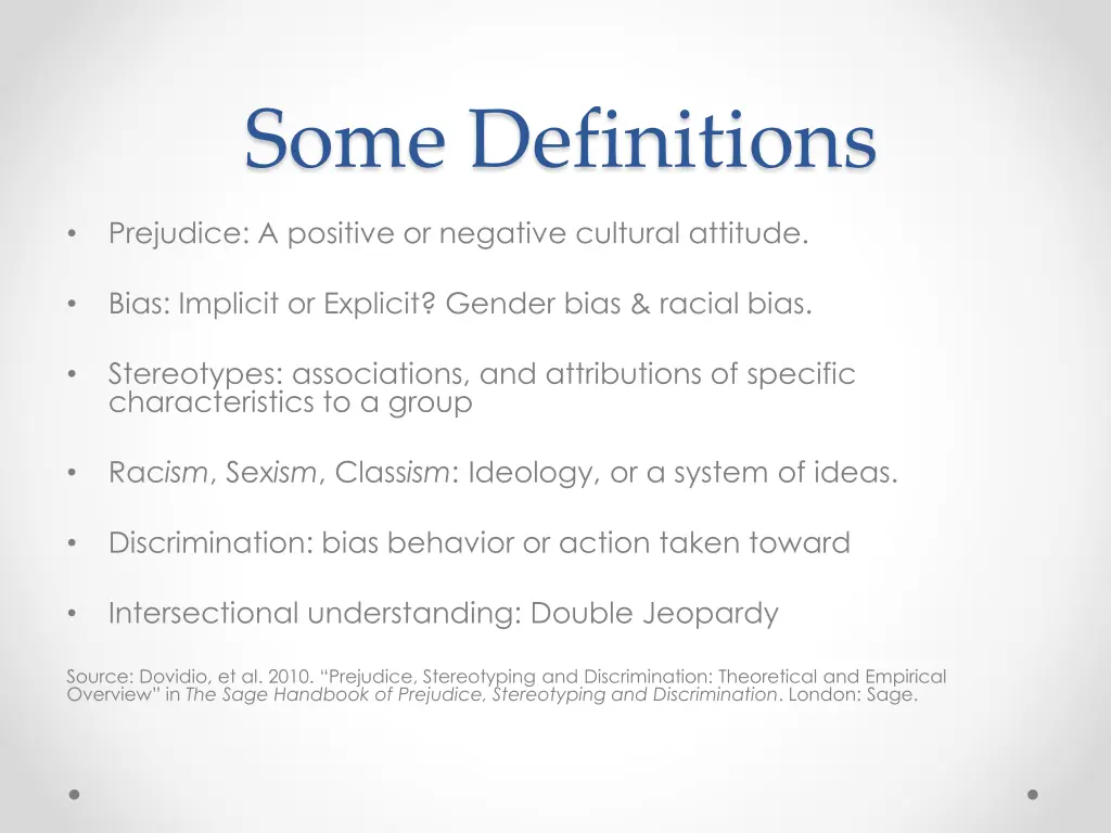 some definitions