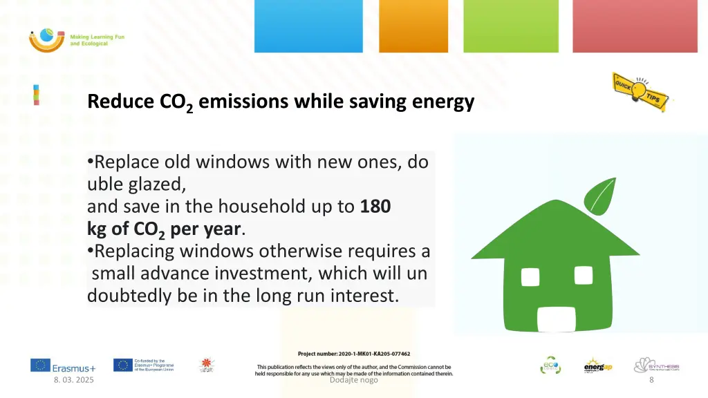 reduce co 2 emissions while saving energy