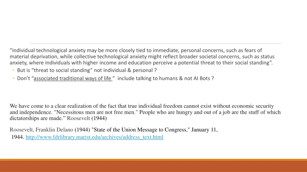 individual technological anxiety may be more