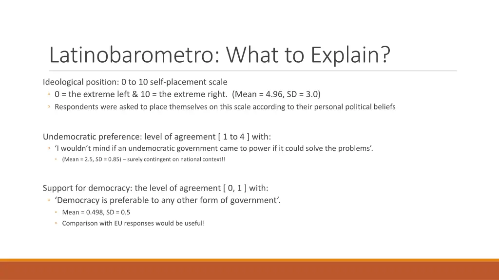 latinobarometro what to explain
