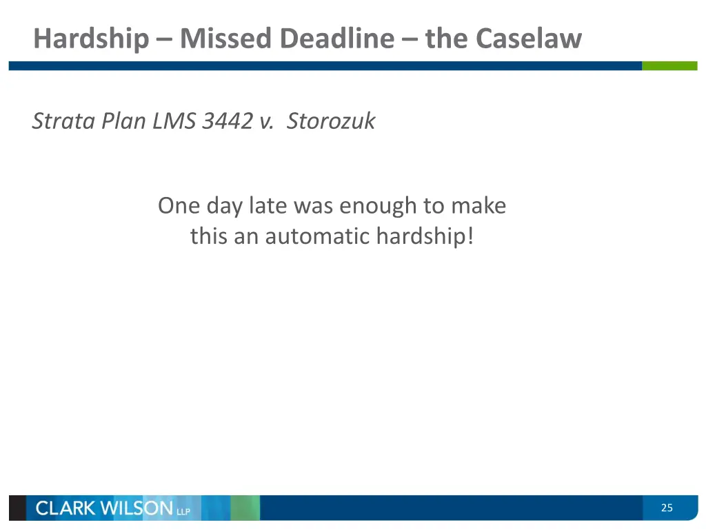 hardship missed deadline the caselaw 1