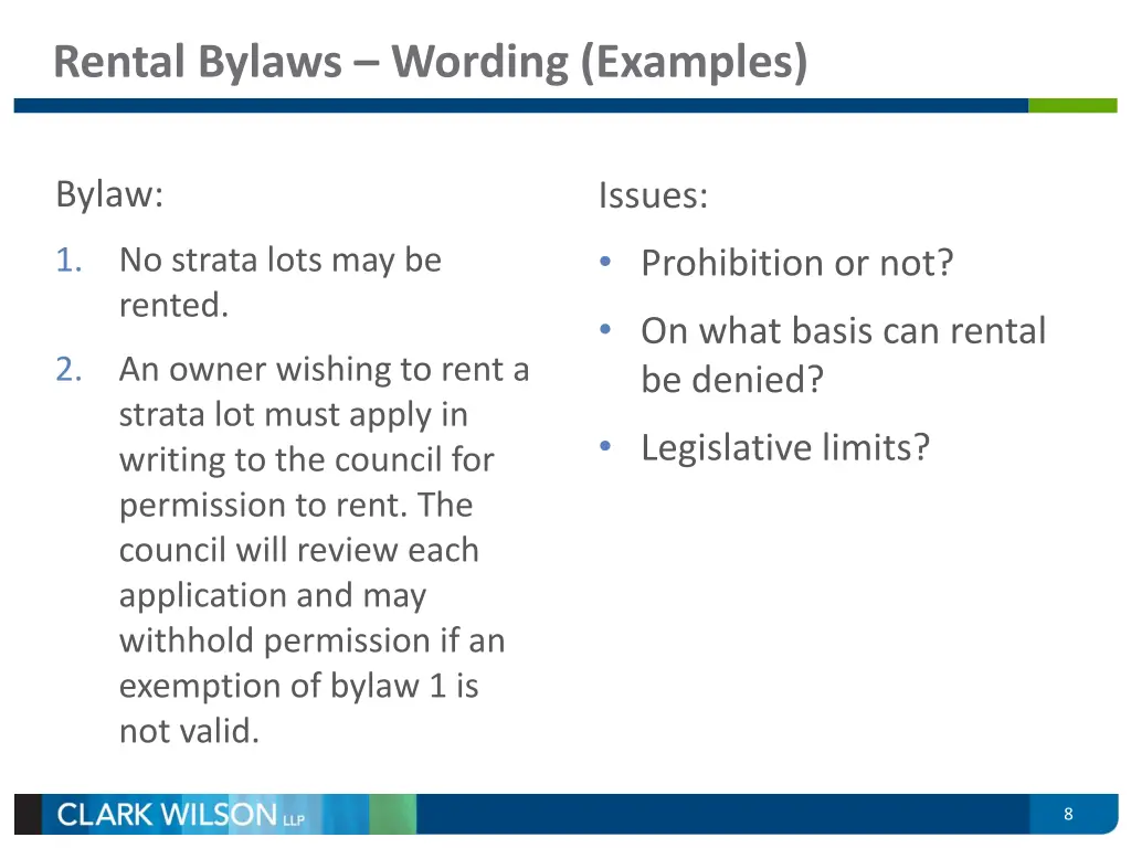 rental bylaws wording examples 2