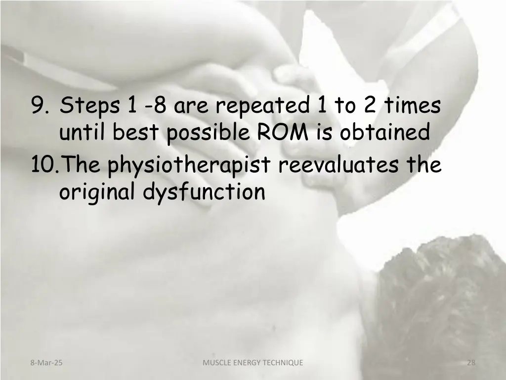 9 steps 1 8 are repeated 1 to 2 times until best