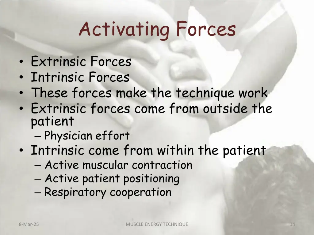 activating forces