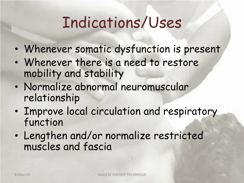 indications uses