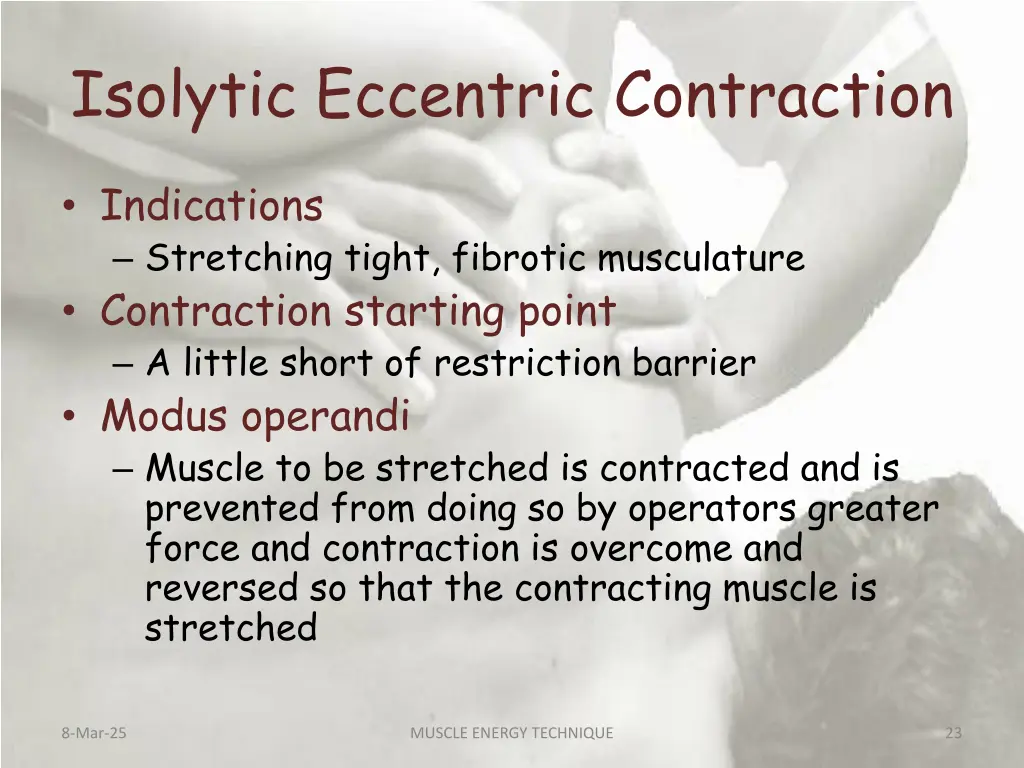 isolytic eccentric contraction