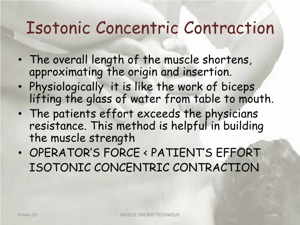 isotonic concentric contraction