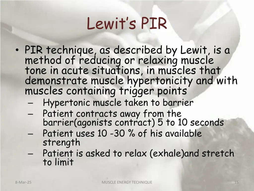 lewit s pir