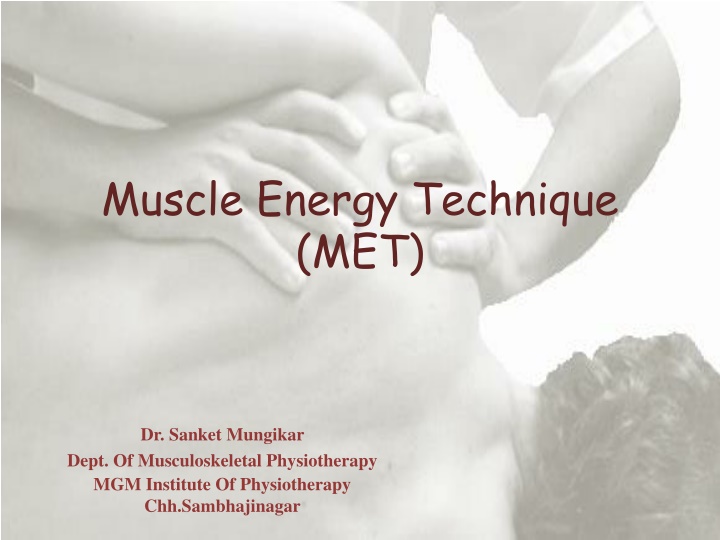 muscle energy technique met