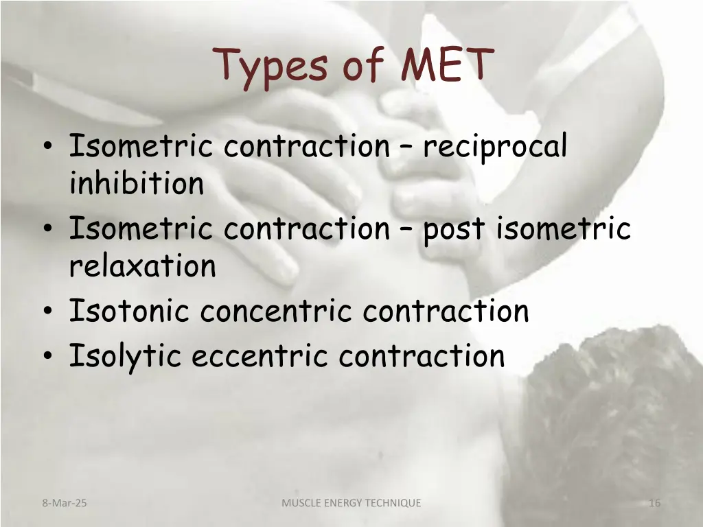 types of met