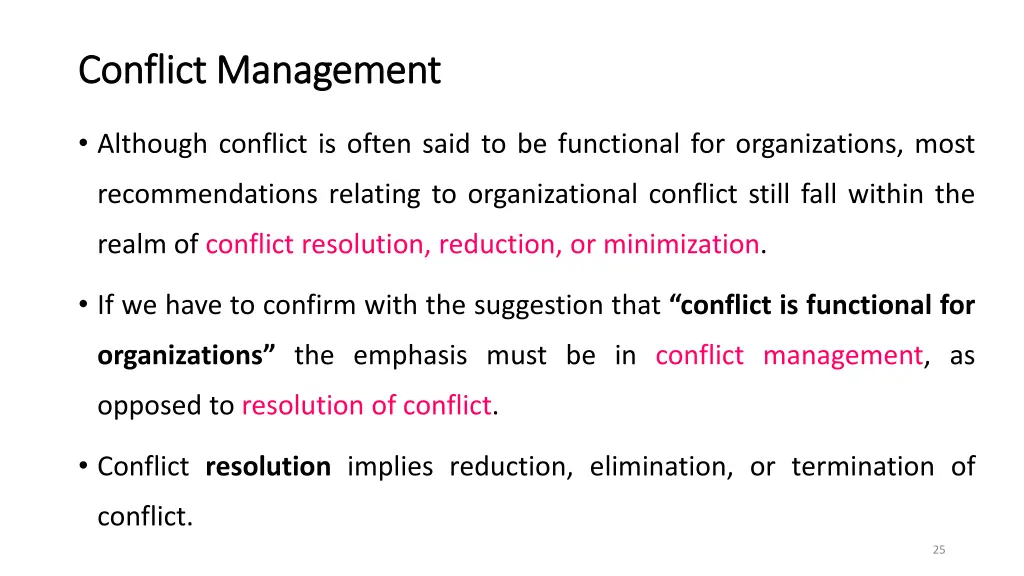 conflict management conflict management