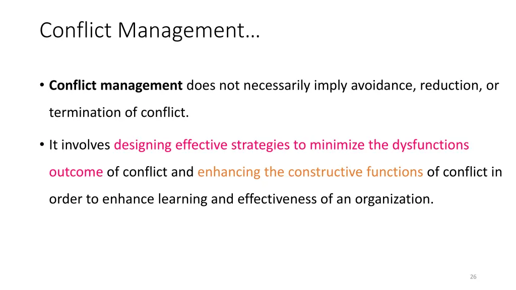 conflict management