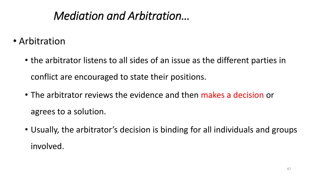 mediation and arbitration mediation 1