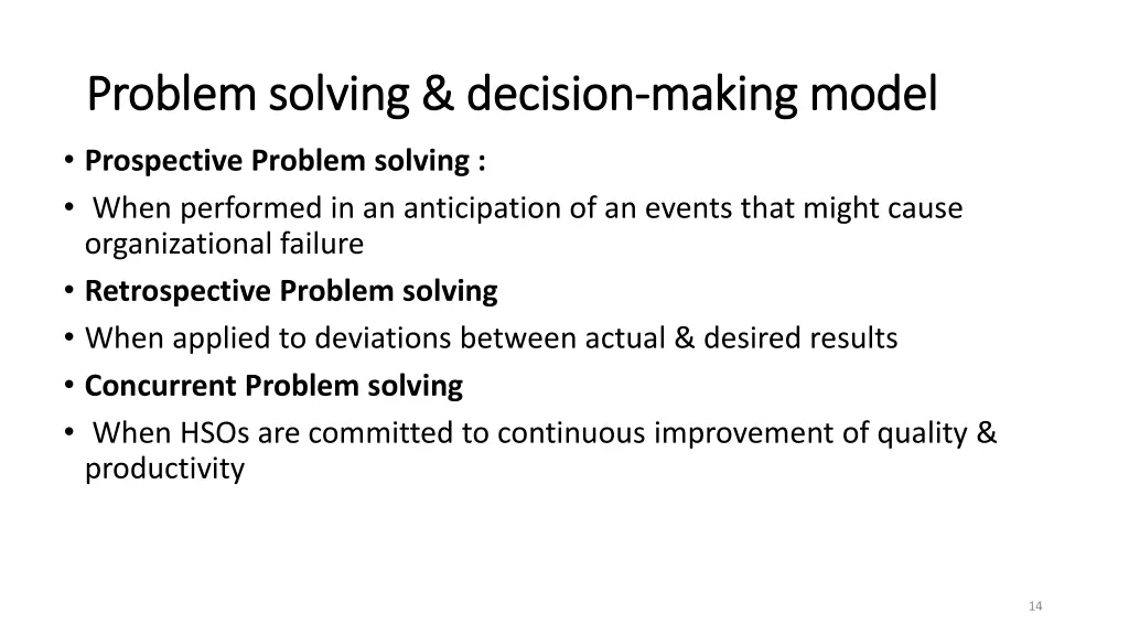 problem solving decision problem solving decision