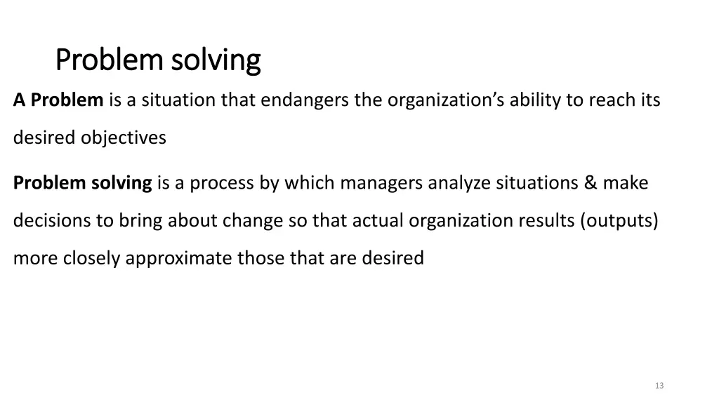 problem solving problem solving
