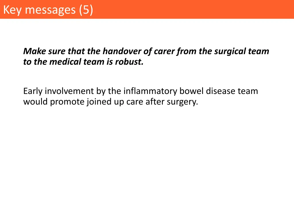 key messages 5