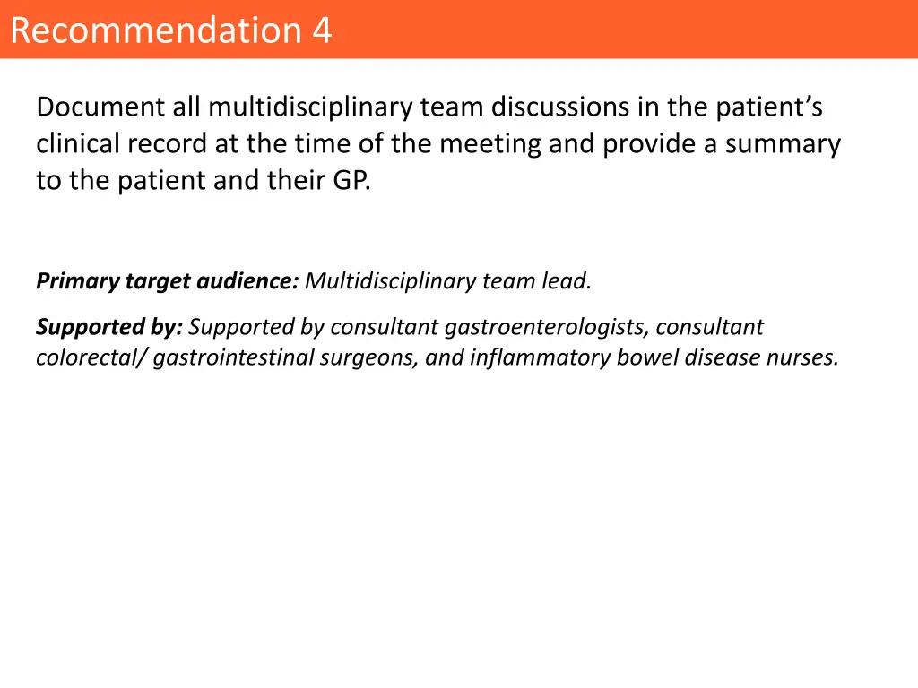recommendation 4