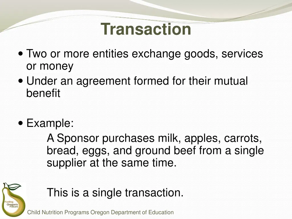 transaction