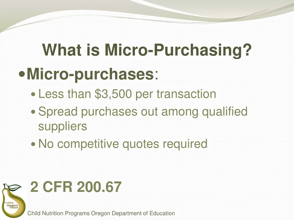 what is micro purchasing micro purchases less