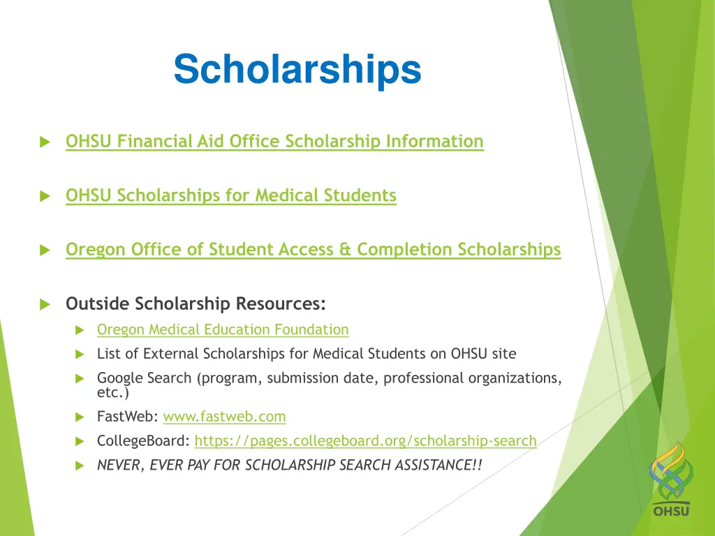 scholarships