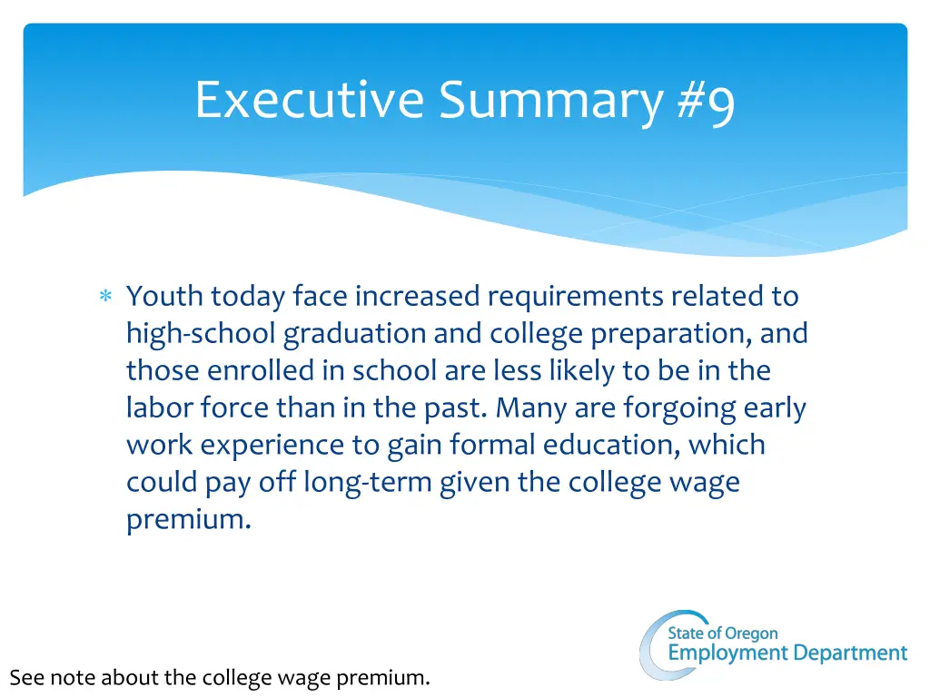 executive summary 9