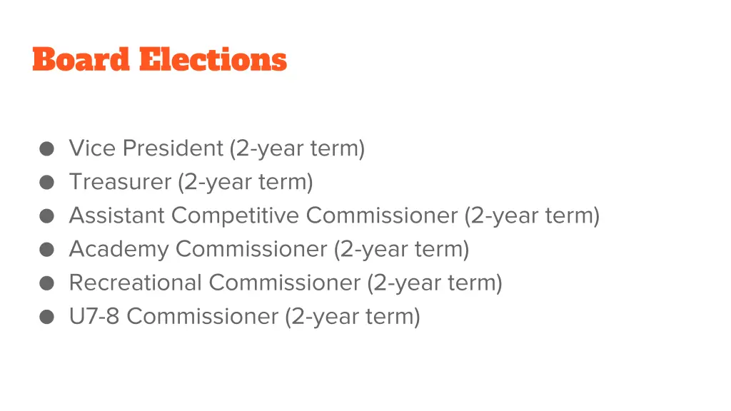 board elections