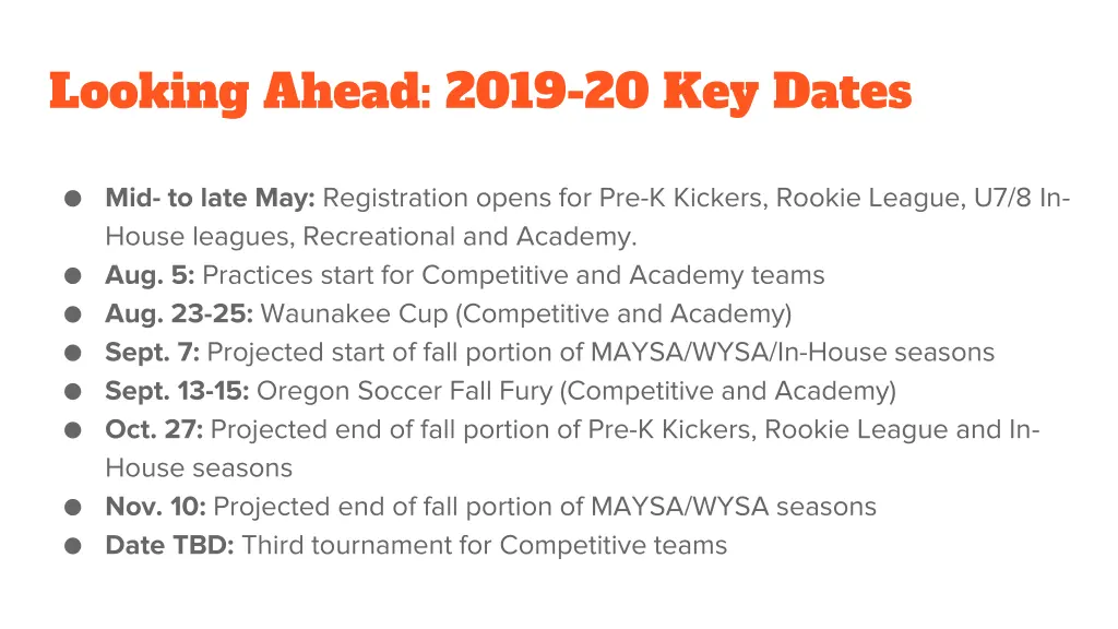 looking ahead 2019 20 key dates