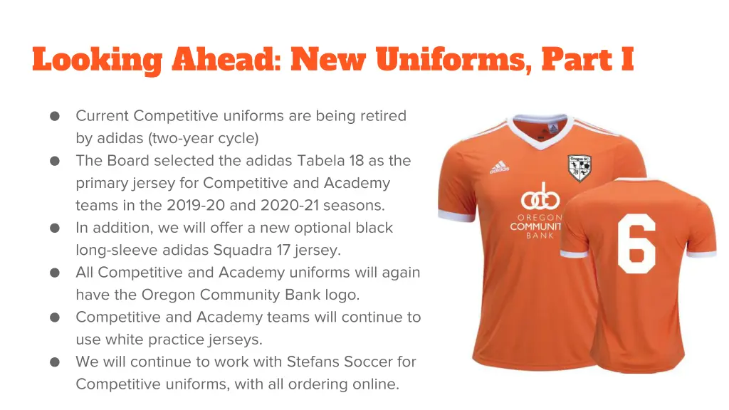 looking ahead new uniforms part i