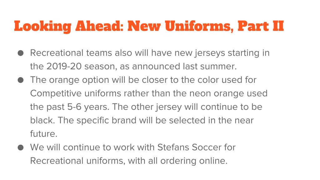 looking ahead new uniforms part ii