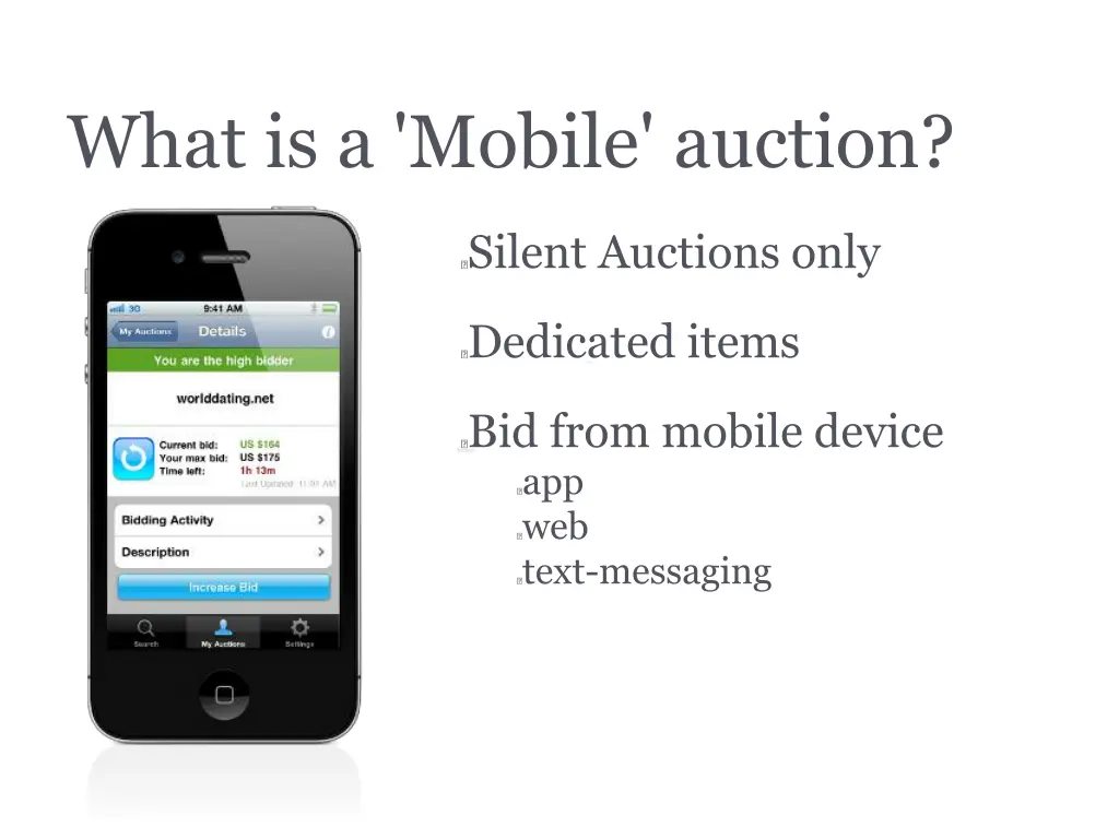 what is a mobile auction