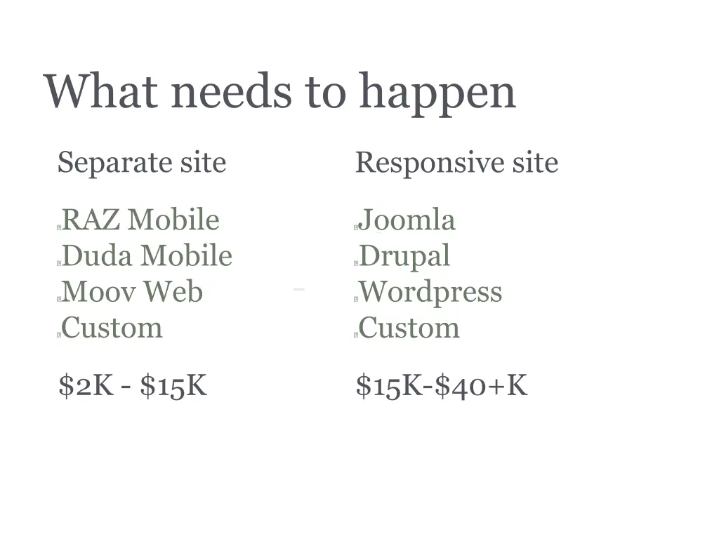 what needs to happen 2