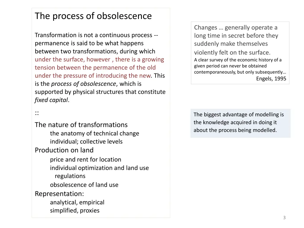 the process of obsolescence
