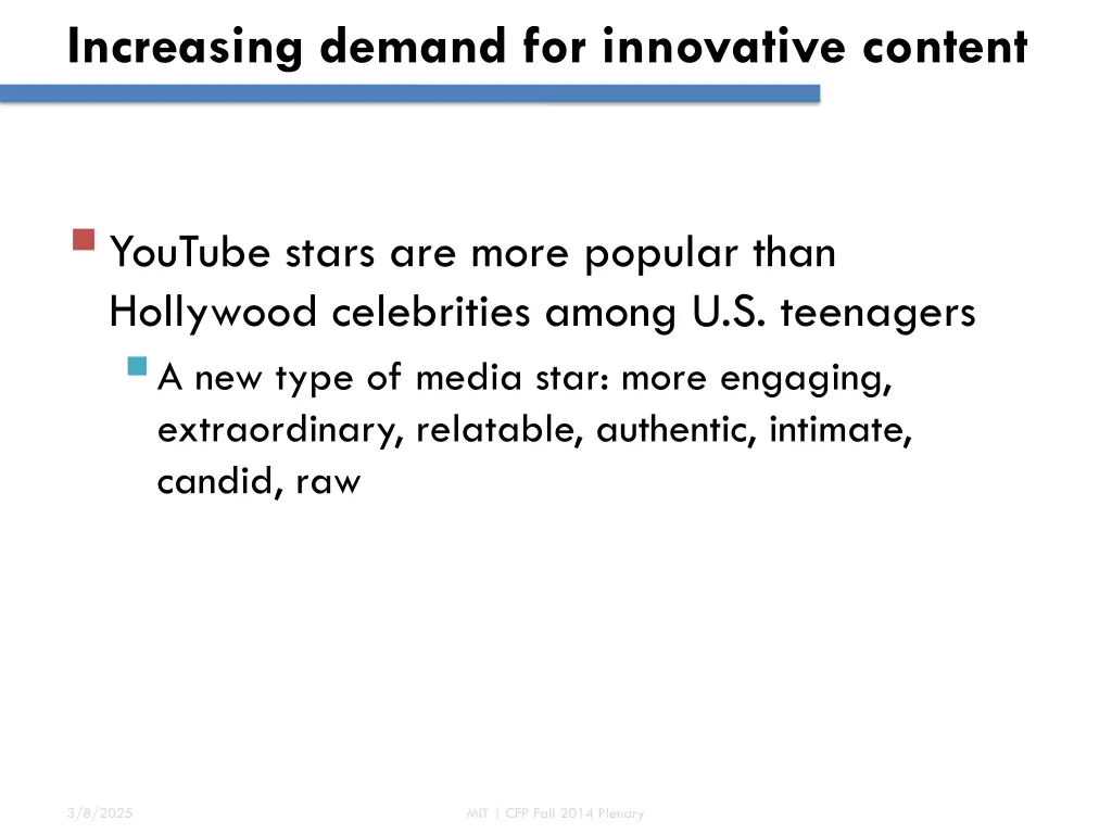 increasing demand for innovative content 3