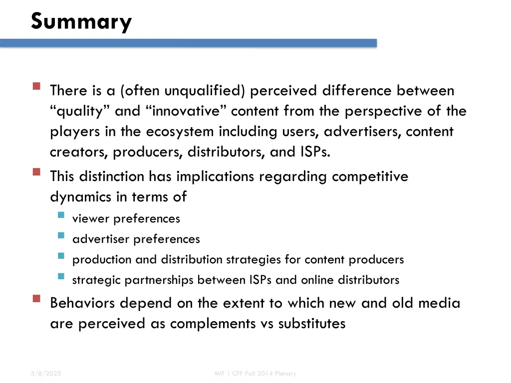 summary