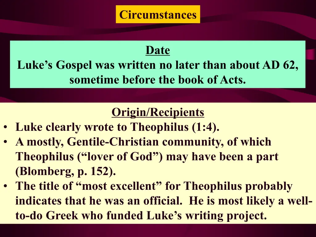 circumstances