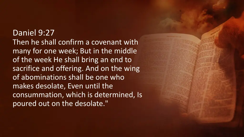 daniel 9 27 then he shall confirm a covenant with