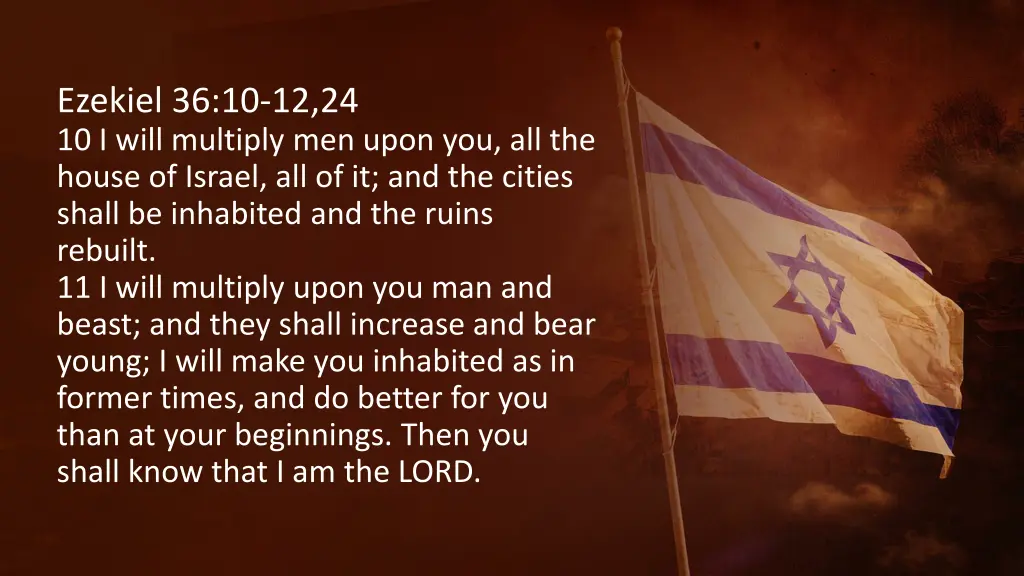 ezekiel 36 10 12 24 10 i will multiply men upon
