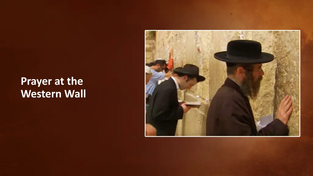 prayer at the western wall
