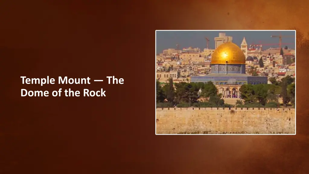 temple mount the dome of the rock