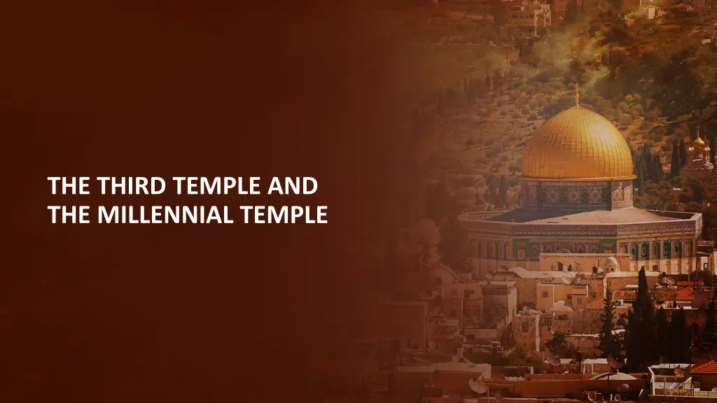 the third temple and the millennial temple