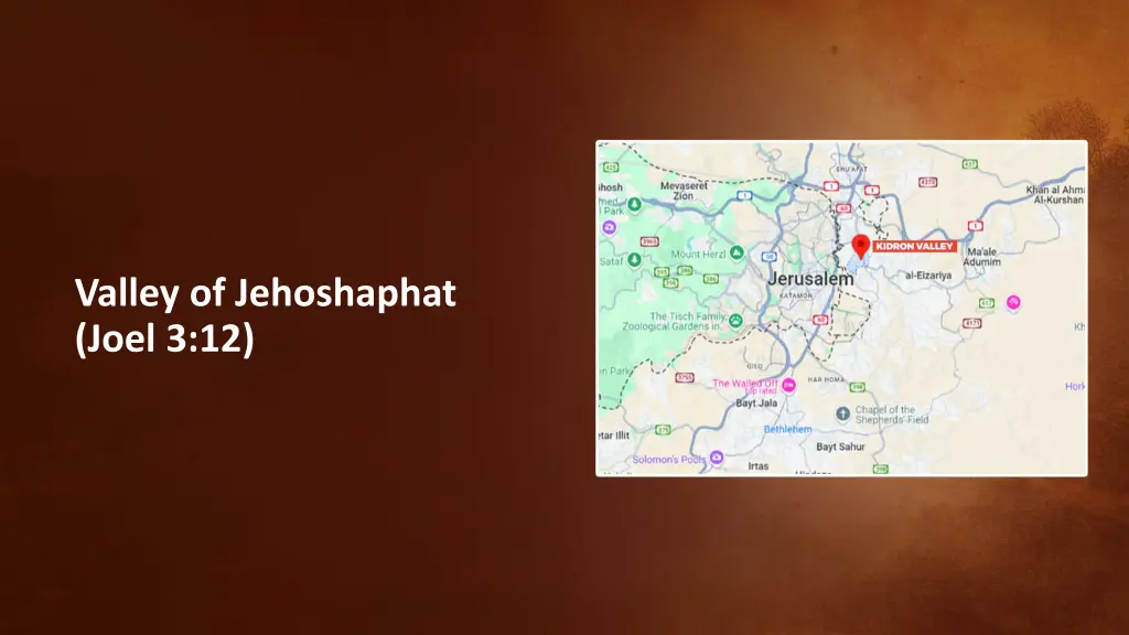 valley of jehoshaphat joel 3 12