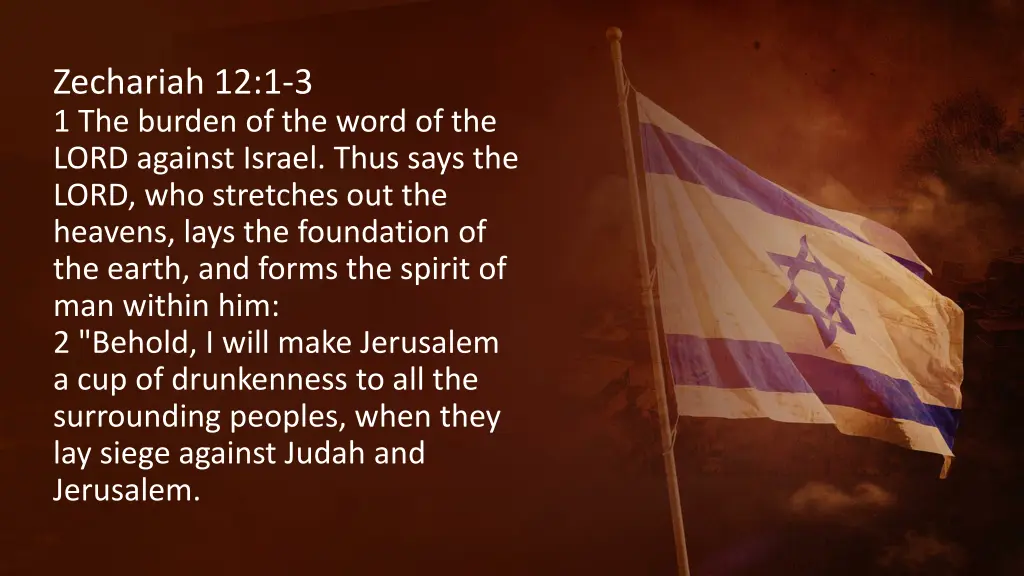 zechariah 12 1 3 1 the burden of the word