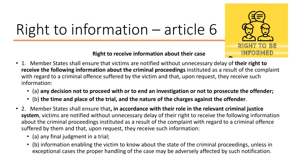 right to information article 6