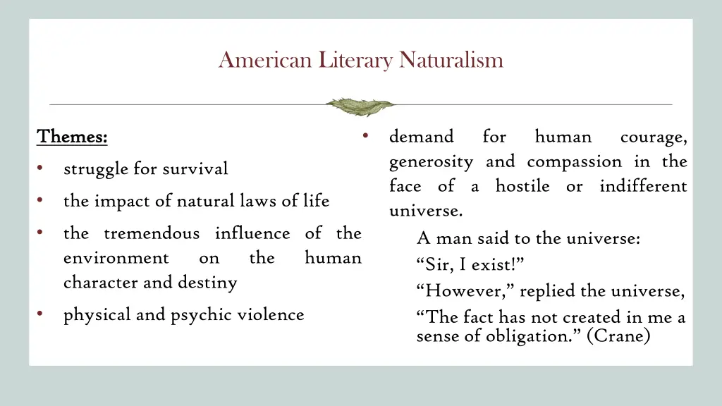 american literary naturalism 5
