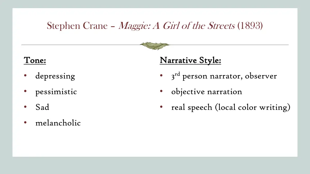 stephen crane maggie a girl of the streets 1893